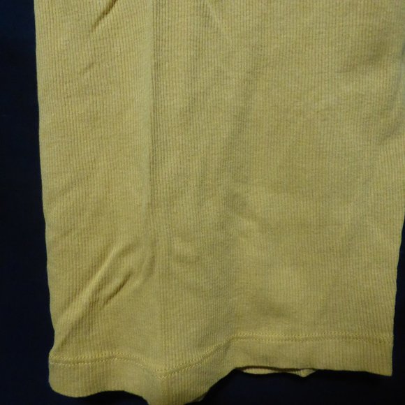 G:21, size small, long mustard yellow ribbed tank top, 100% cotton, GUC - Picture 11 of 12